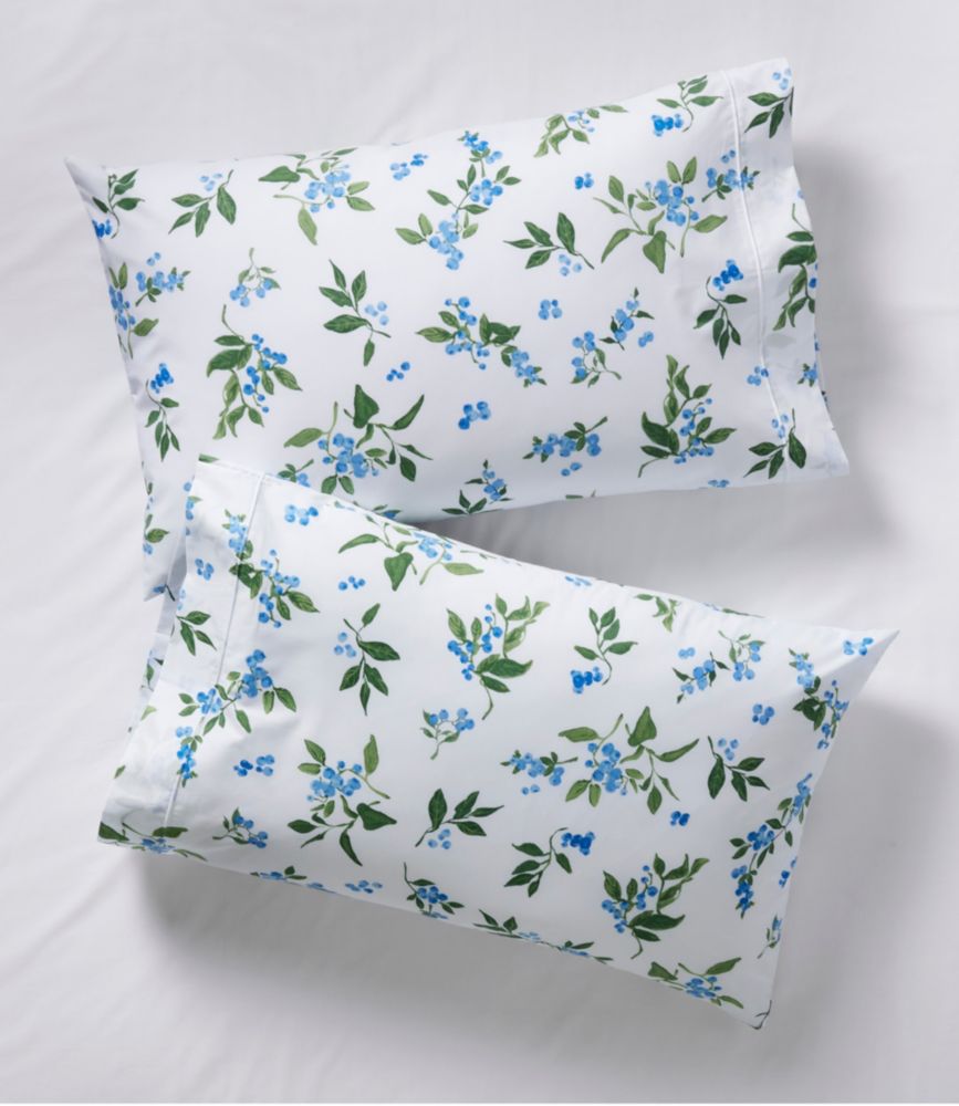 Jess Franks Blueberry Print Percale Sheet Set Collection, White, small image number 3