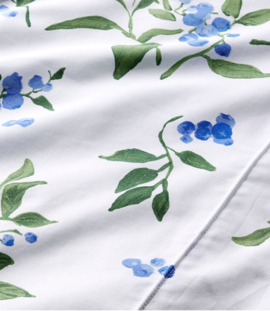 Jess Franks Blueberry Print Percale Sheet Set Collection, White, small image number 4