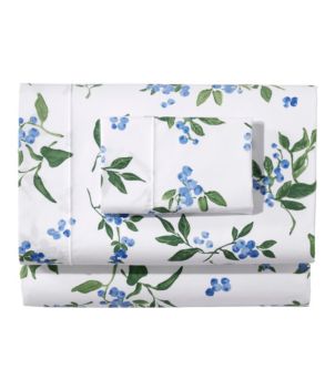 Jess Franks Blueberry Print Percale Sheet Set Collection, New