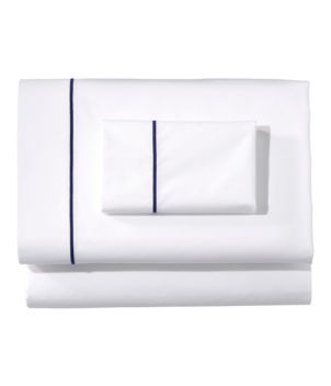 Premium Egyptian Percale Sheet Collection, Satin Stitch, New