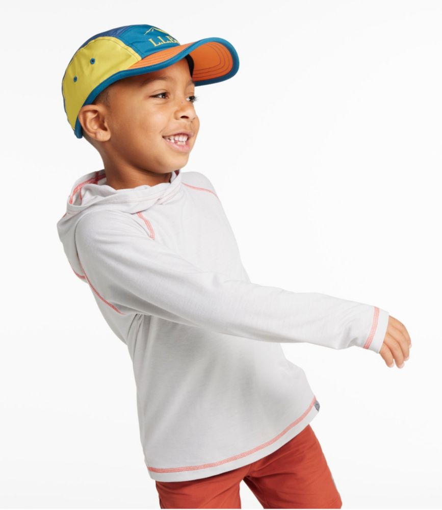 Kids' Everyday SunSmart® Hooded Tee, Long-Sleeve, Pewter, small image number 3