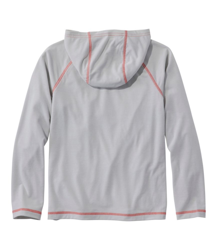 Kids' Everyday SunSmart® Hooded Tee, Long-Sleeve, Pewter, small image number 5