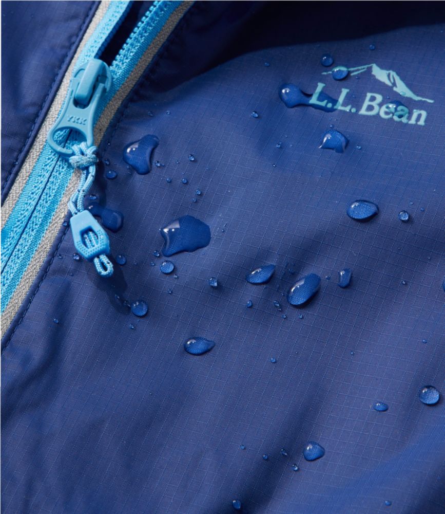 Kids' Wind and Rain Jacket, Reflective Zipper