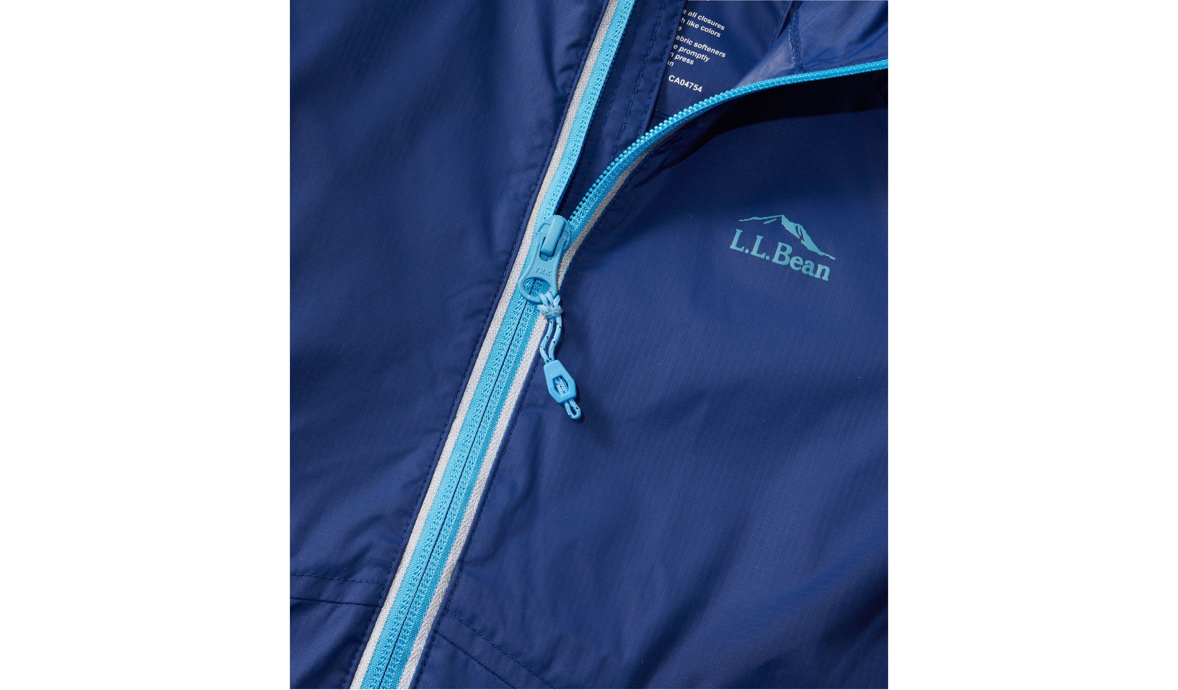 Kids' Wind and Rain Jacket, Reflective Zipper