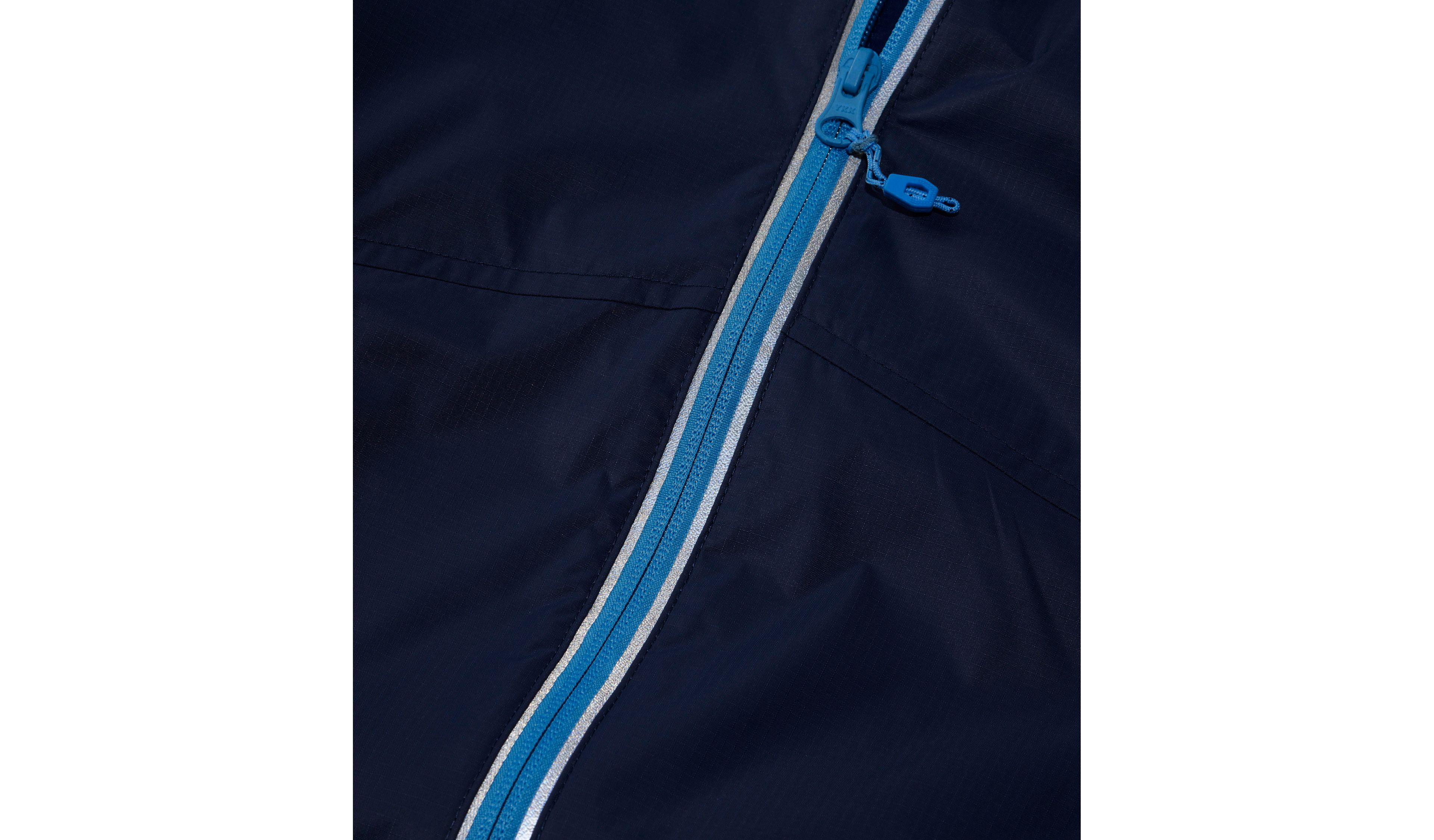 Kids' Wind and Rain Jacket, Reflective Zipper