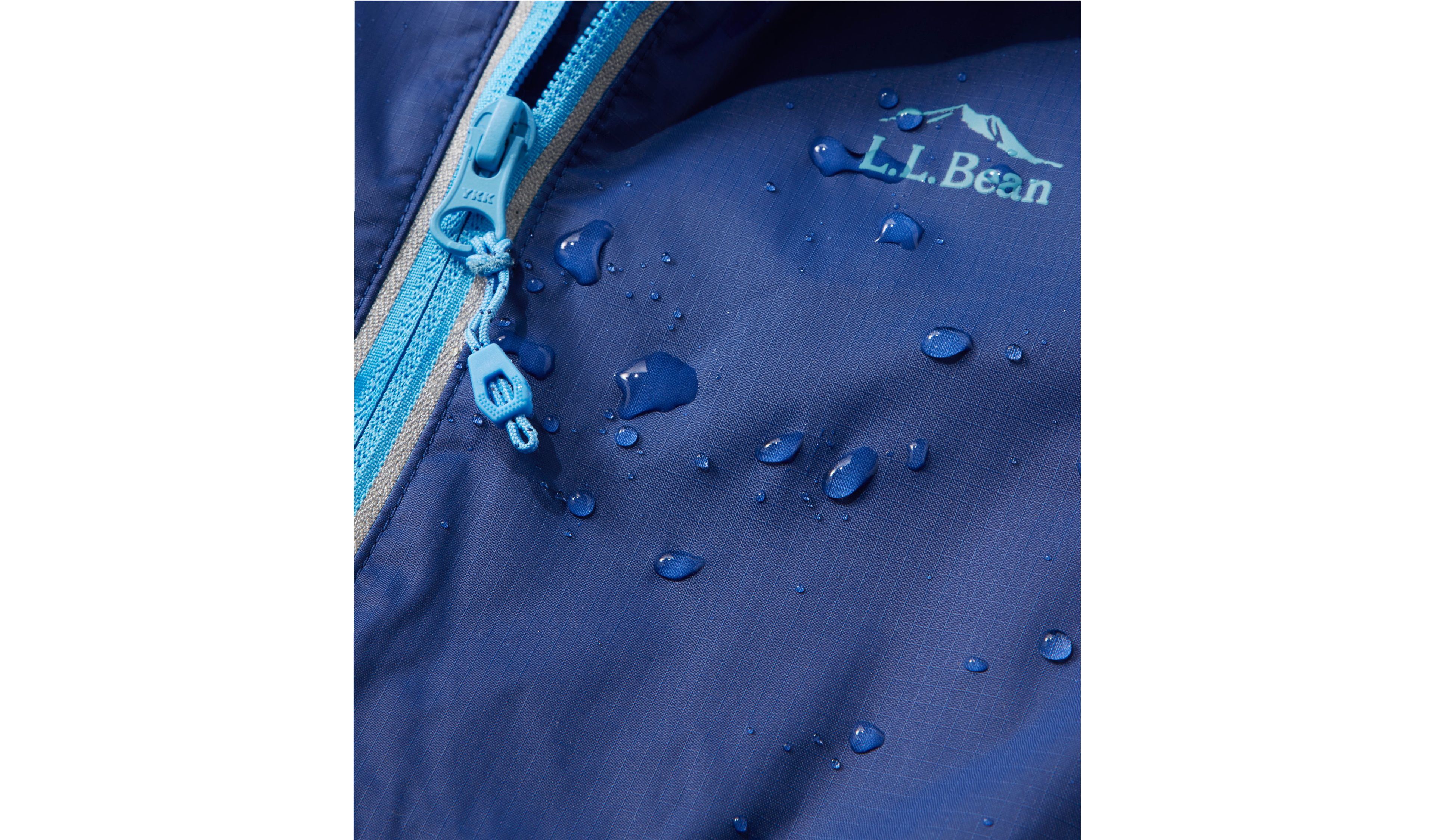 Kids' Wind and Rain Jacket, Reflective Zipper