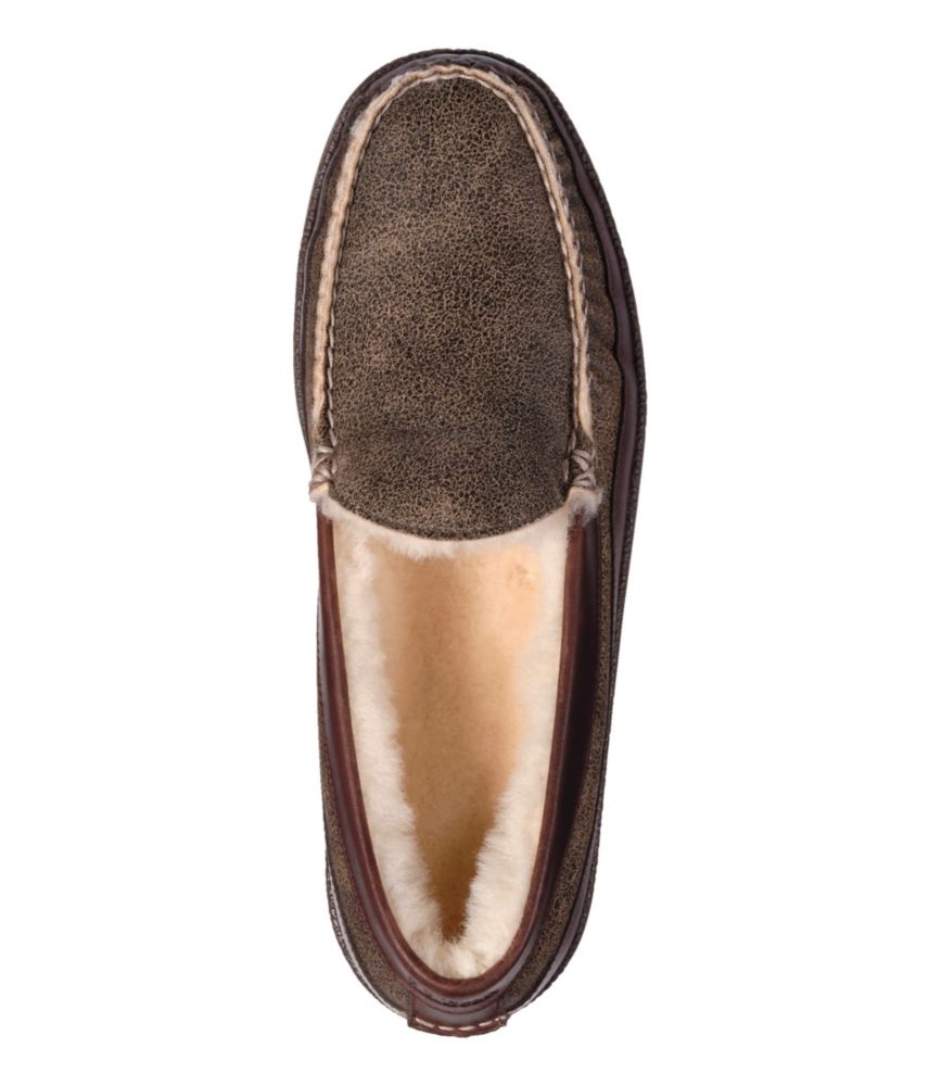 Men's Lodge Moc Vibram® Slippers, Shearling, Deepest Brown, small image number 4
