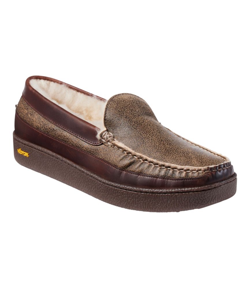 Men's Lodge Moc Vibram® Slippers, Shearling