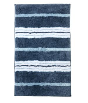 Premium Cotton Bath Mat, Multistripe