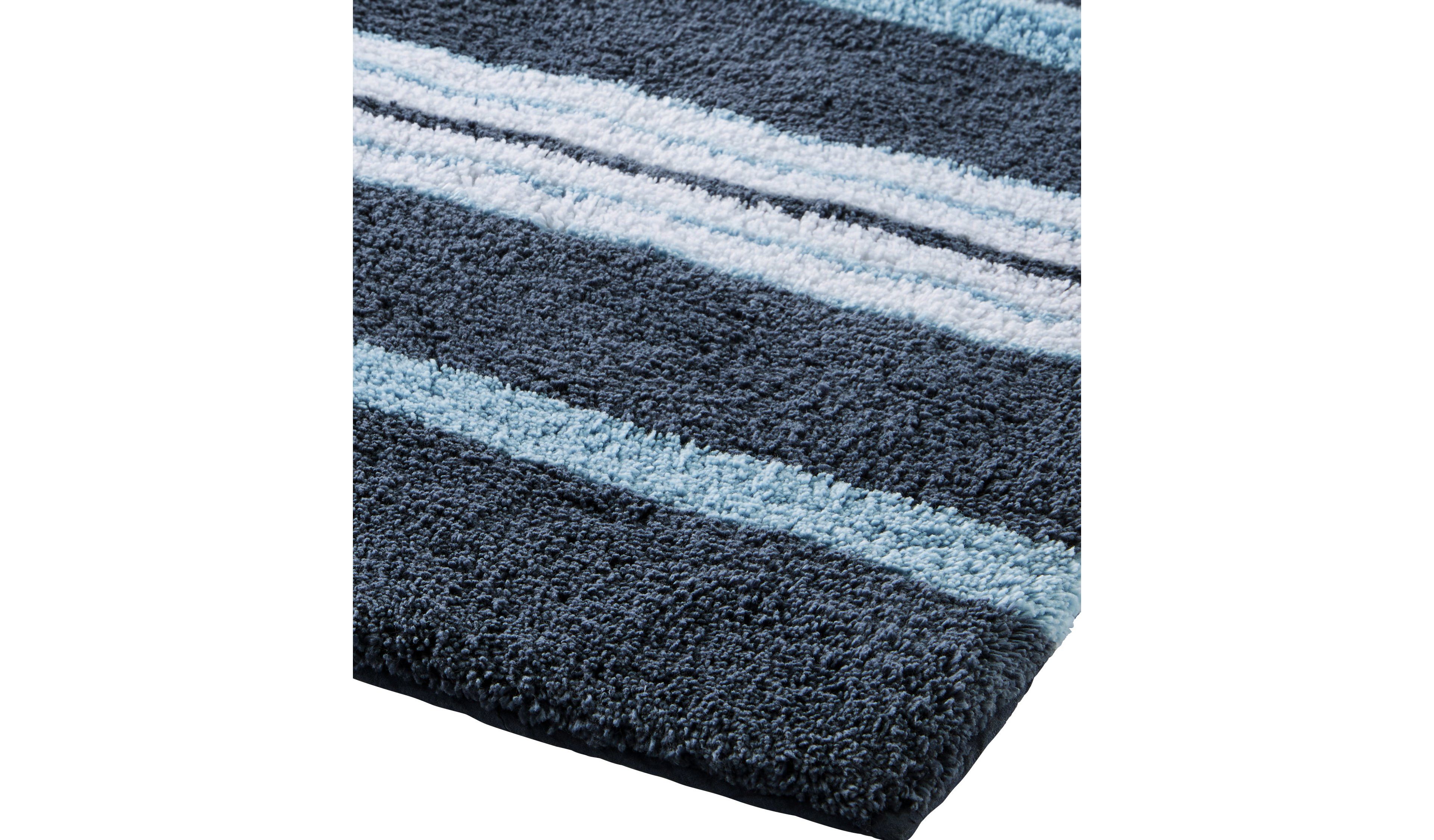 Premium Cotton Bath Mat, Multistripe