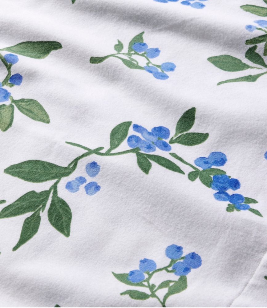 Jess Franks Blueberry Flannel Sheet Collection, White, small image number 4