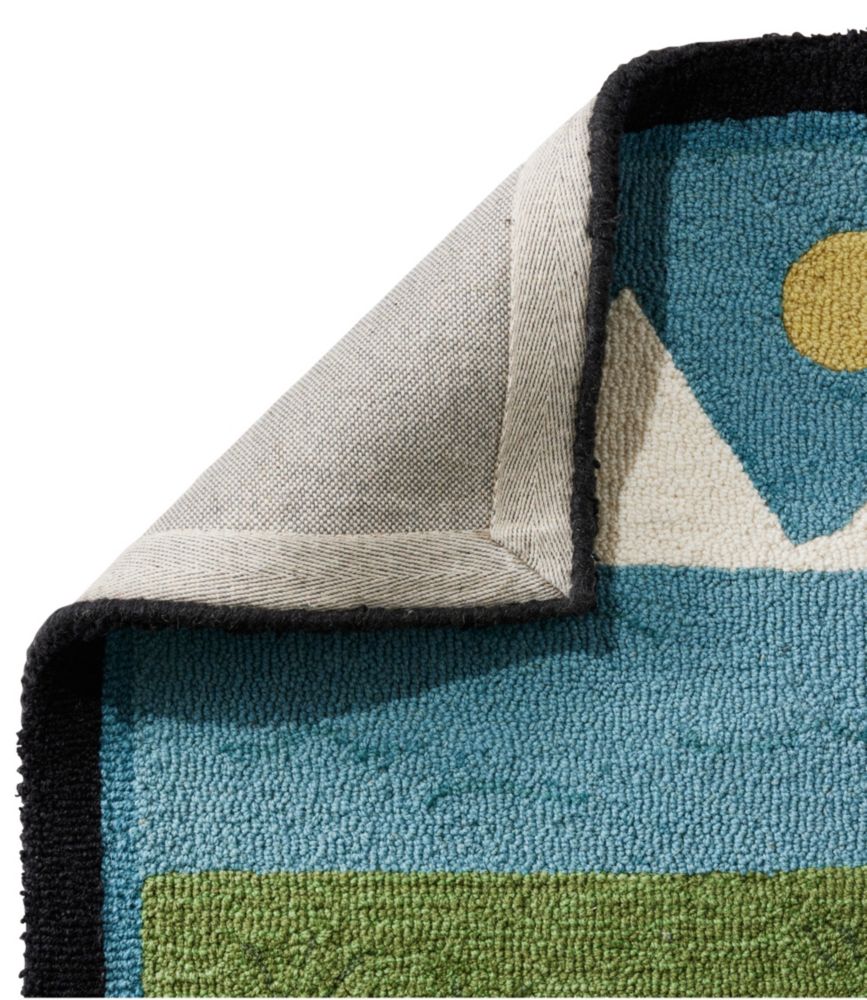 Wool Hooked Novelty Runner, Lakeside Labs