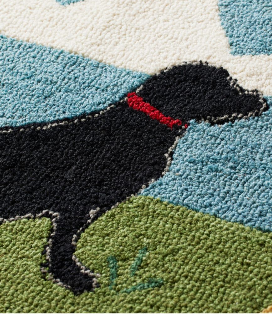 Wool Hooked Novelty Runner, Lakeside Labs