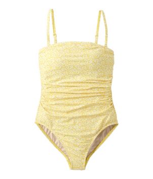 Women's Coastal Essentials Swimwear, Bandeau Tanksuit Print