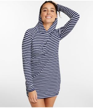 Women's SunSmart® UPF 50+ Sun Shirt, Hooded Tunic Print, New