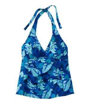 Women's BeanSport Swimwear, Halter Tankini Top Print