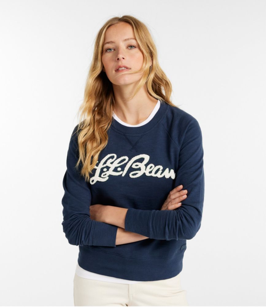 Women's Peaks Island Crewneck, Logo