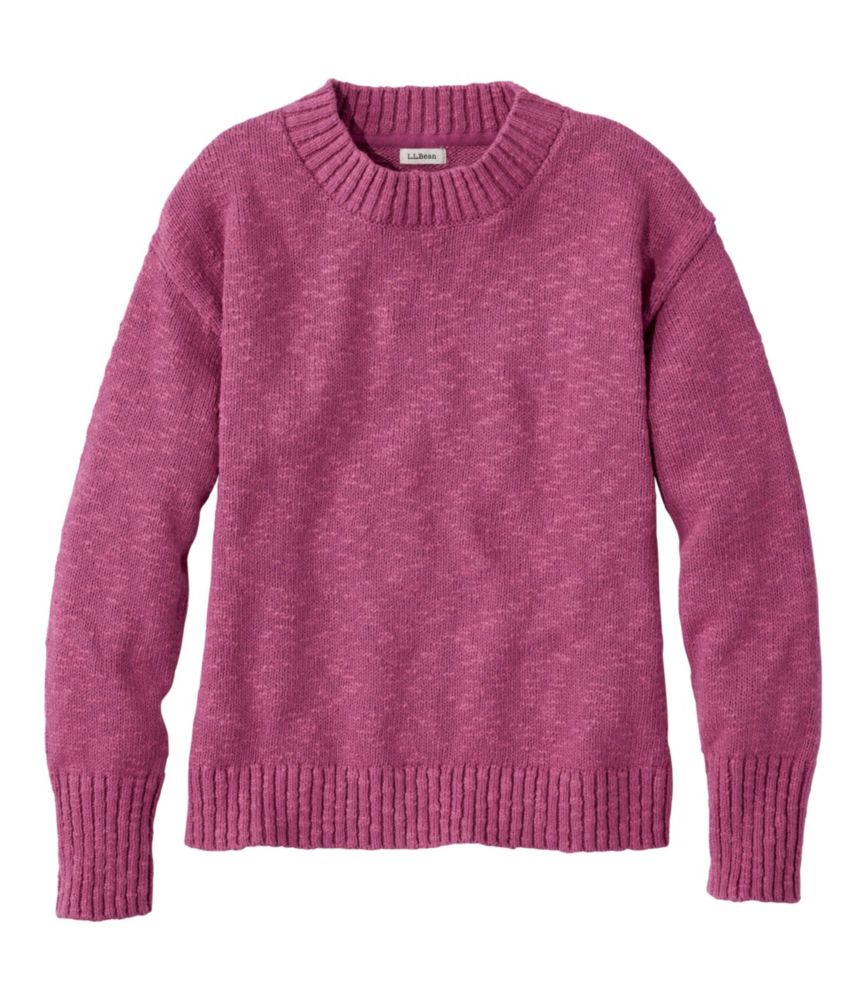 Women's Cotton Ragg Sweater, Crewneck