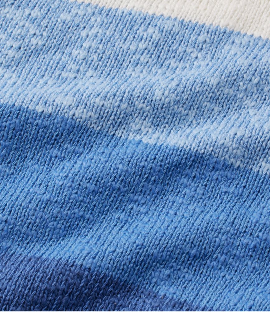 Women's Cotton Ragg Sweater, Crewneck Stripe