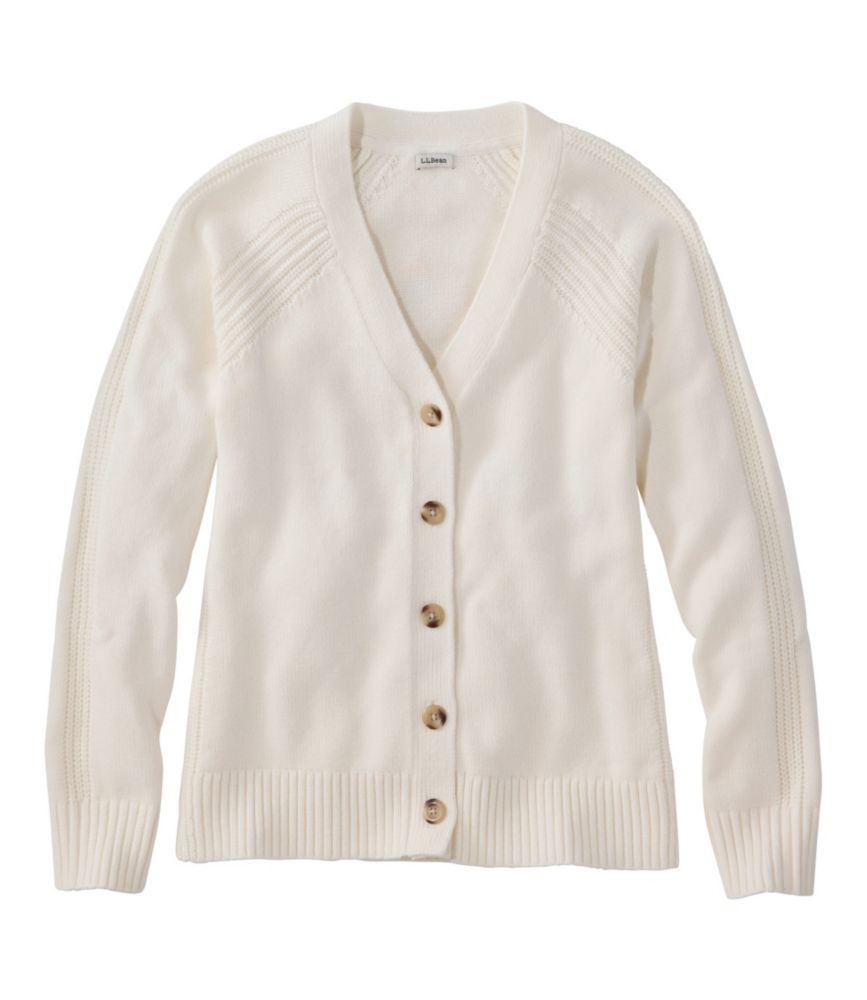 Women's Mariner Shaker Sweater, V-Neck Cardigan