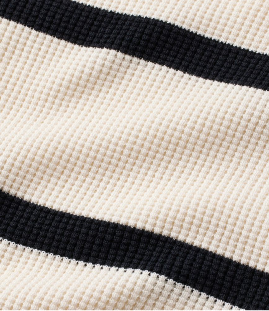 Women's Sunwashed Waffle Sweater, Pullover Stripe, Shore/Sailcloth, small image number 5