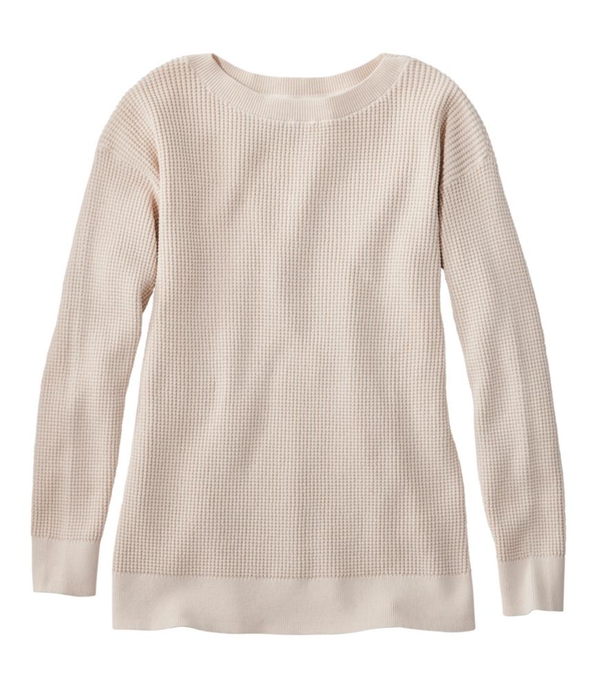 Women's Sunwashed Waffle Sweater, Pullover