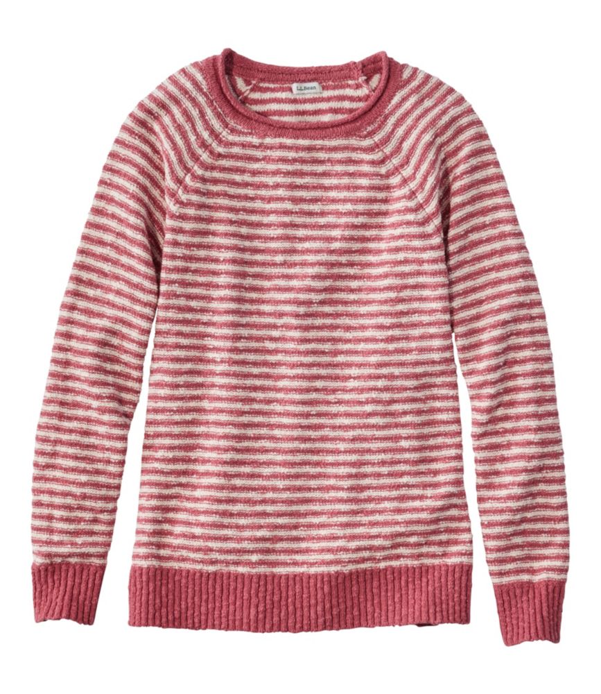 Women's Midweight Cotton Slub Rollneck Pullover Stripe