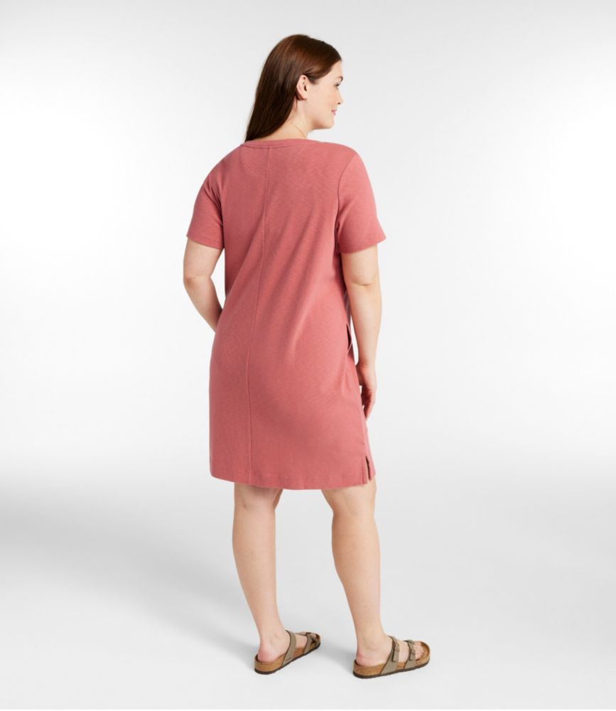 Women's Rocky Coast Slub-Knit Splitneck Dress, Bayside Blue, small image number 3