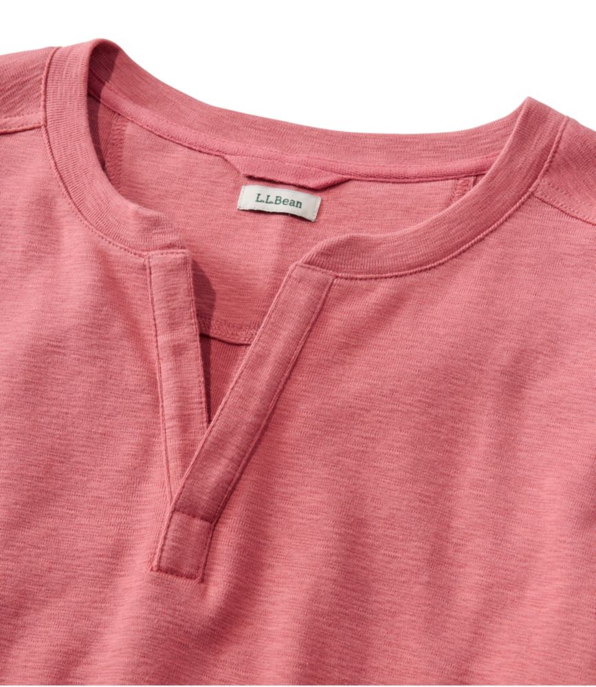 Women's Rocky Coast Slub-Knit Splitneck Dress, Bayside Blue, small image number 4