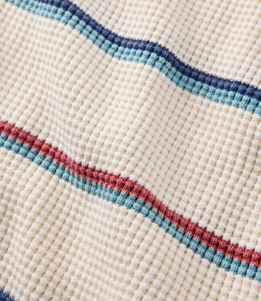 Women's Sunwashed Waffle Sweater, Pullover Stripe