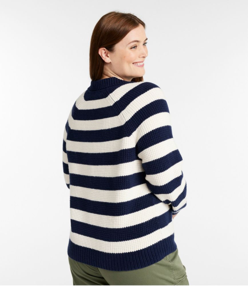 Women's SuperSoft Waffle Sweater, Polo Stripe