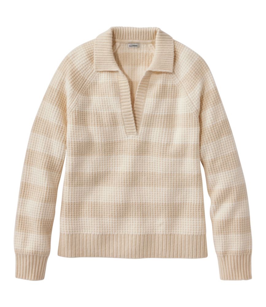 Women's SuperSoft Waffle Sweater, Polo Stripe