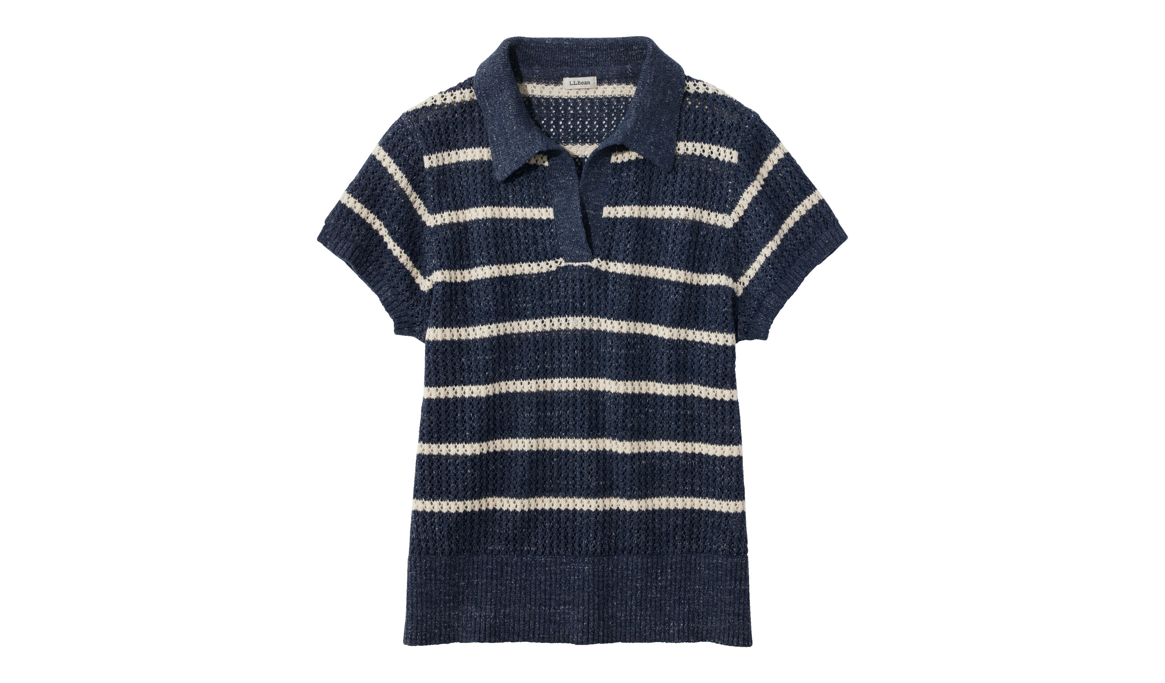 Women's Organic Cotton Slub Pointelle Sweater