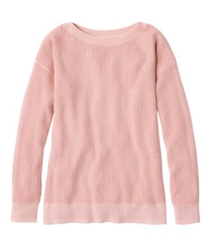 Women's Sunwashed Waffle Sweater, Pullover