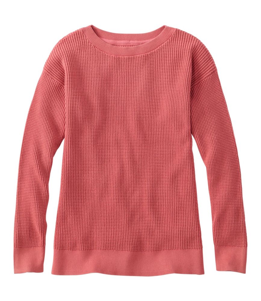Women's Sunwashed Waffle Sweater, Pullover
