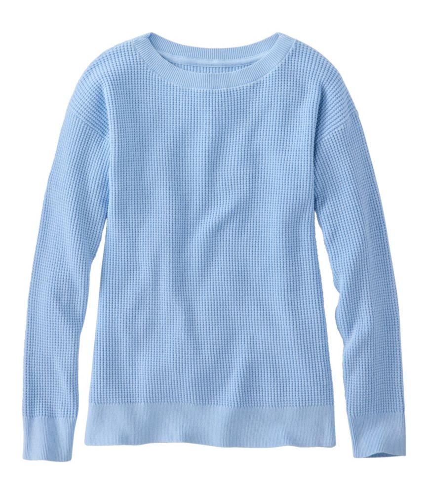 Women's Sunwashed Waffle Sweater, Pullover