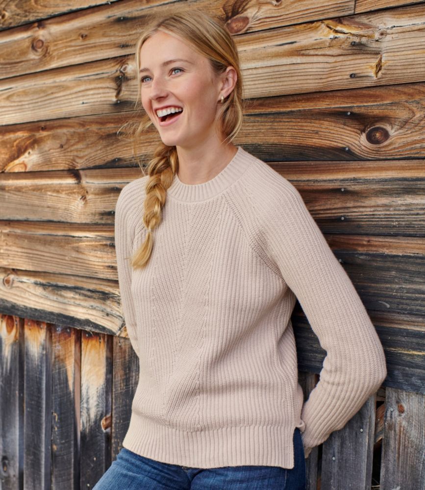 Women's Mariner Shaker Sweater, Crewneck