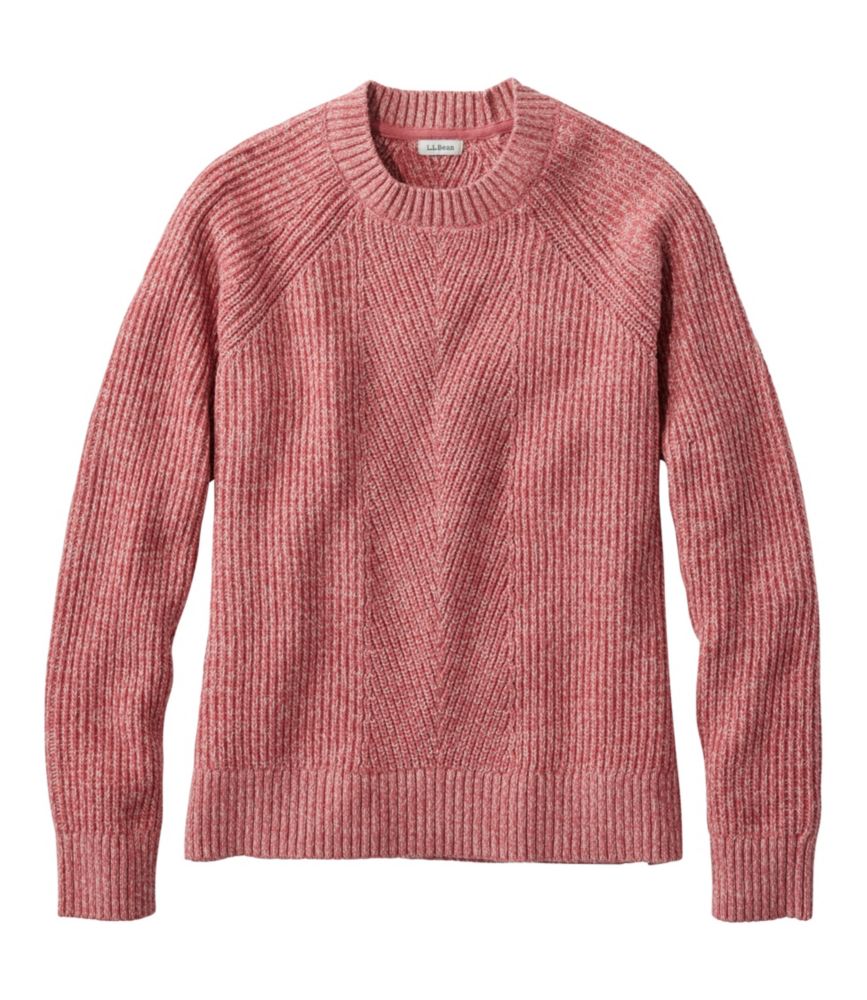 Women's Mariner Shaker Mixed-Stitch Sweater, Crewneck