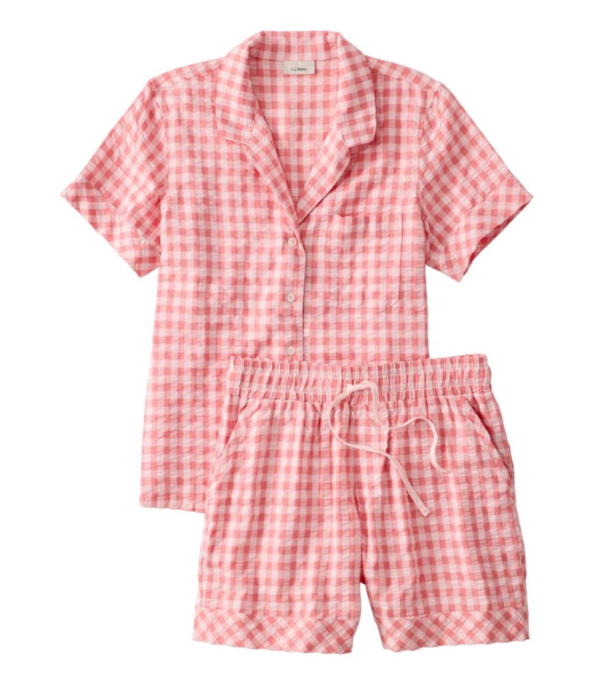 Women's Bean's Seacoast Seersucker Short Set