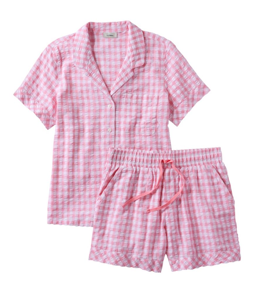 Women's Bean's Seacoast Seersucker Short Set