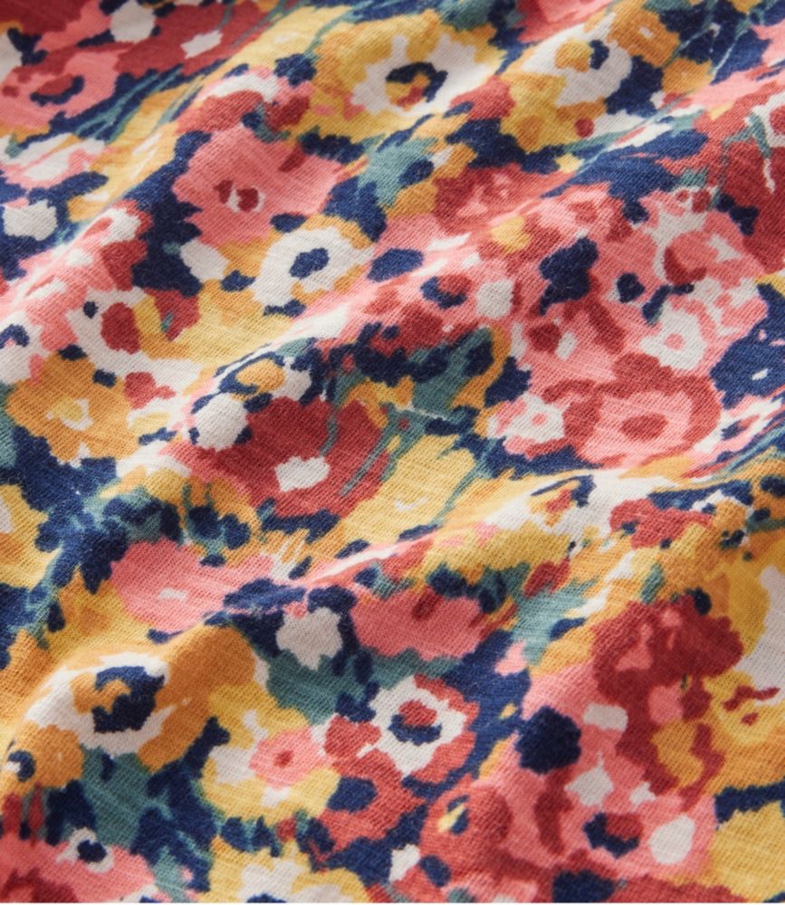 Women's Organic Cotton Tee, V-Neck Short-Sleeve Print