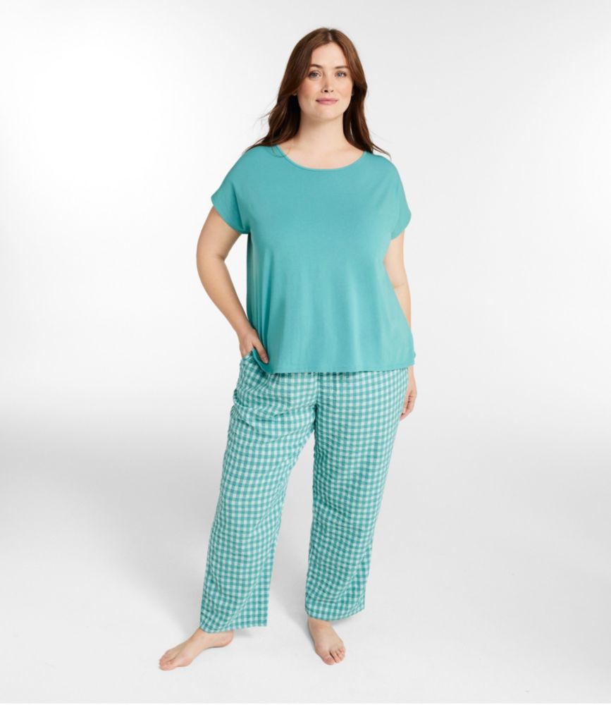Women's Bean's Seacoast Seersucker Pajama Pant Set