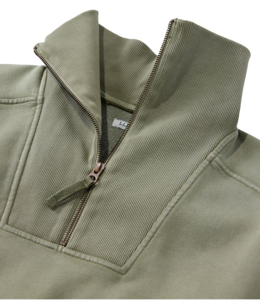 Women's Sunwashed Sweats, Quarter-Zip, Classic Navy, small image number 4