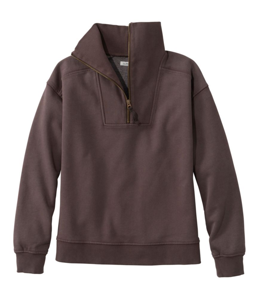 Women's Sunwashed Sweats, Quarter-Zip