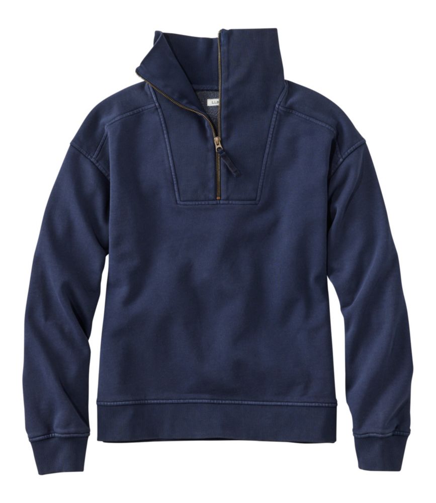 Women's Sunwashed Sweats, Quarter-Zip