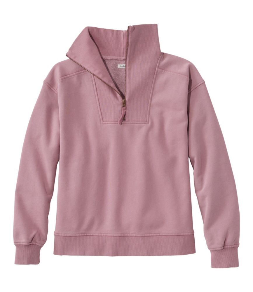 Women's Sunwashed Sweats, Quarter-Zip