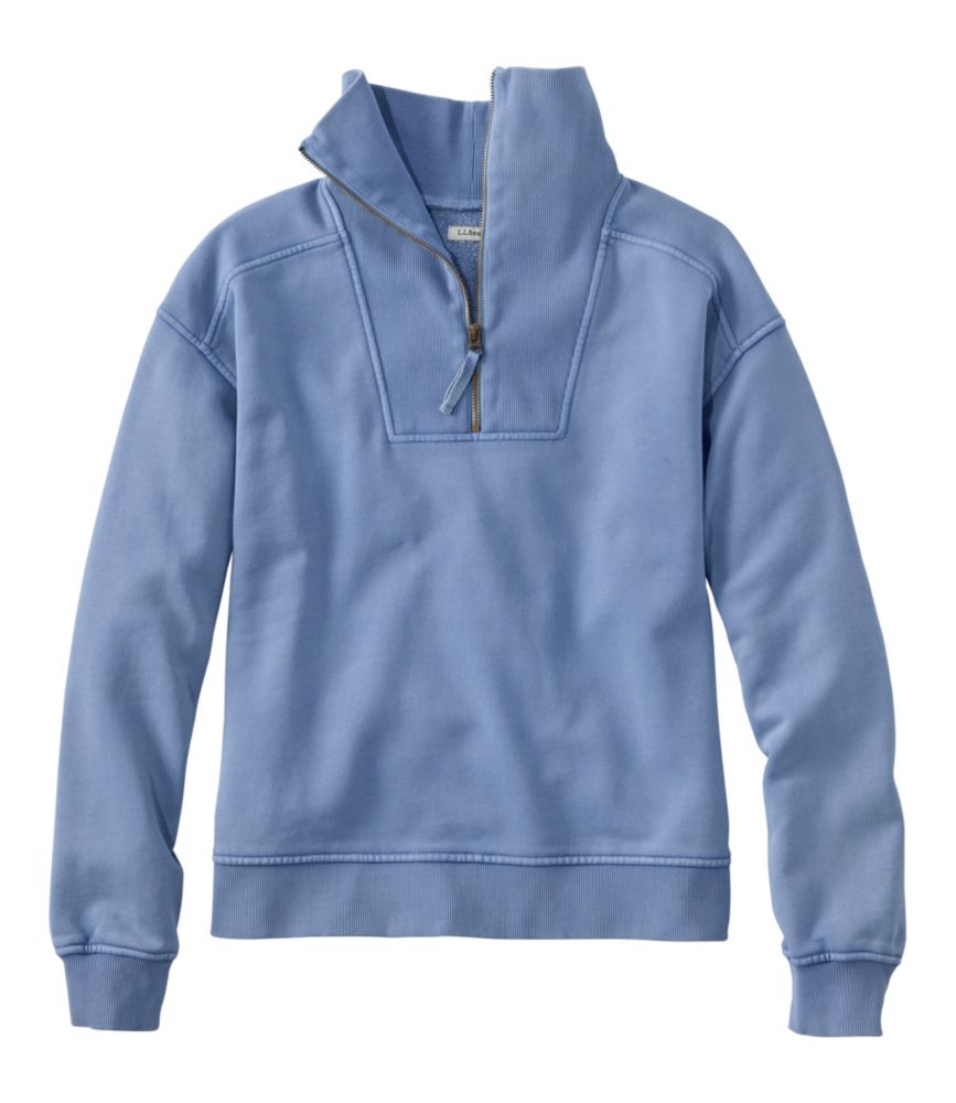 Women's Sunwashed Sweats, Quarter-Zip
