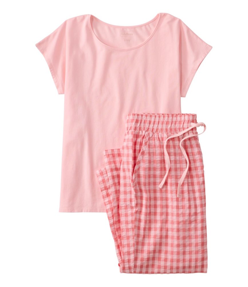 Women's Bean's Seacoast Seersucker Pajama Pant Set