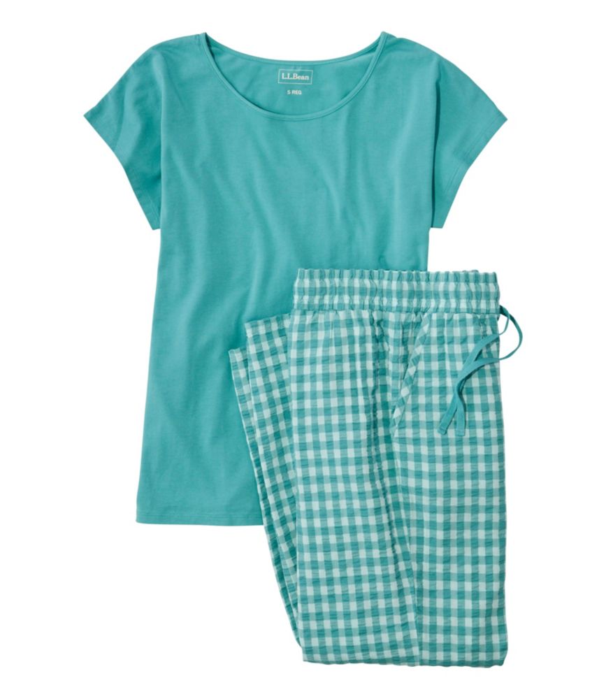 Women's Bean's Seacoast Seersucker Pajama Pant Set
