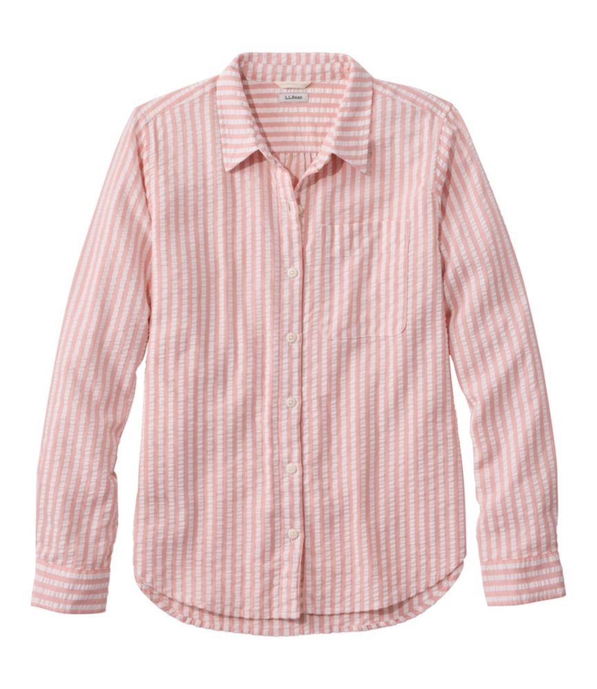 Women's Bean's Seacoast Seersucker Big Shirt